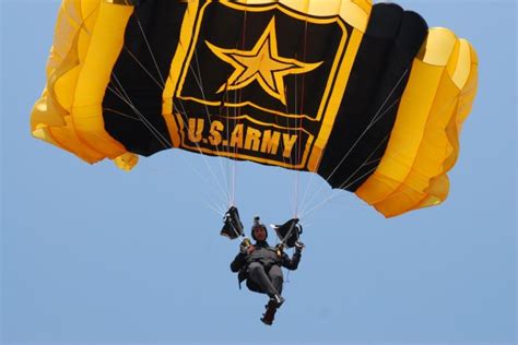 Armys Golden Knights Parachute Team Leaps Into South African Air Show