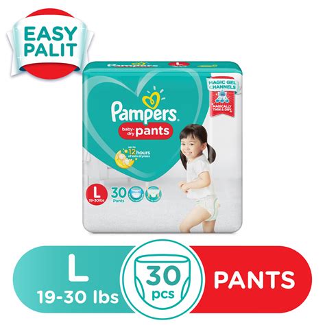 Pampers Pants Large 30s Srs Sulit