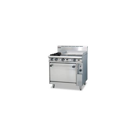 Garland Gas Range 2 Open Top Burners 600mm Griddle 1 Convection Oven