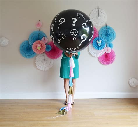 Gender Reveal Balloon Question Mark Balloon Confetti Etsy