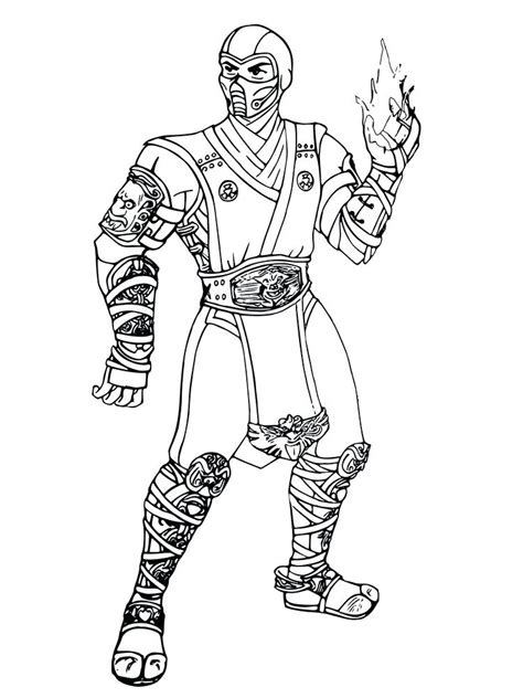 Skunks are famous for their black and white feathers. Mortal Kombat X Coloring Pages at GetColorings.com | Free ...