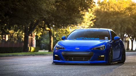 Download Hd Wallpaper Subaru Brz Blue Front Sports Car Coupe 4k By