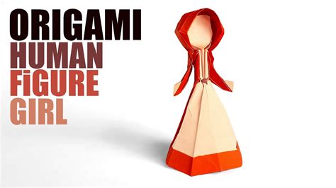 How To Make A Paper 3d Human Girl Figure 【origami】 Youtube