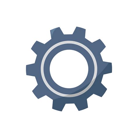 Cogwheel Isolated Icon Graphic Illustration Download Free Vectors