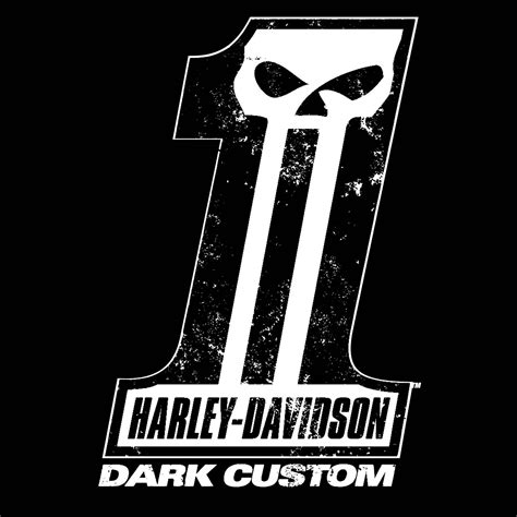 Download Dark Custom Harley Davidson Logo Wallpaper