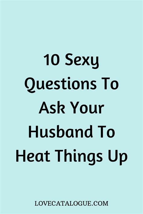 Serious Questions To Ask Your Spouse