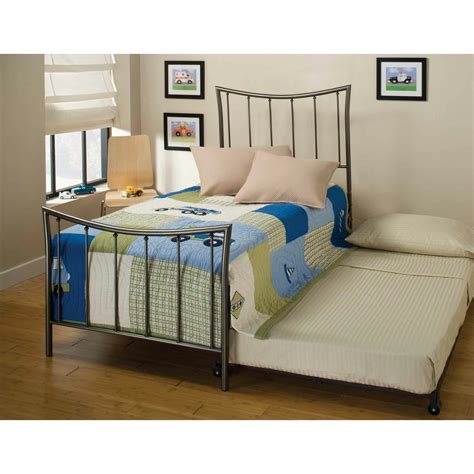Hillsdale Edgewood Twin Wrought Iron Bed With Trundle And Reviews Wayfair