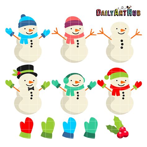 See more ideas about snowman clipart, snowman images, snowman. Cute Snowman Clip Art Set | Daily Art Hub