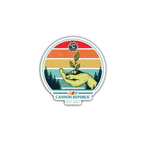 CR Conserve & Restore Retro Sticker - Cannon Republic