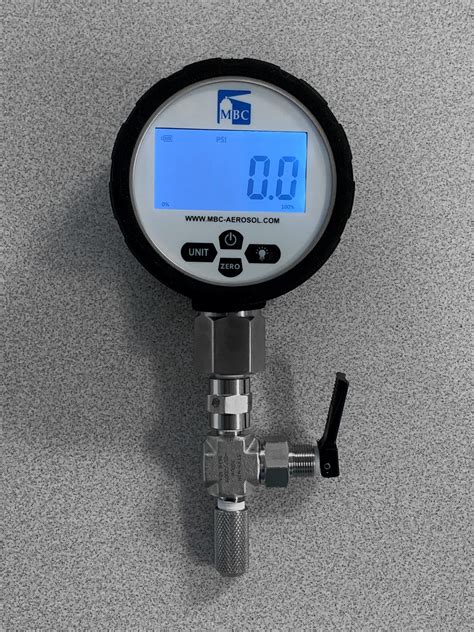 Qc1044 Quality Control Manual Pressure Digital Test Gauge Mbc Aerosol