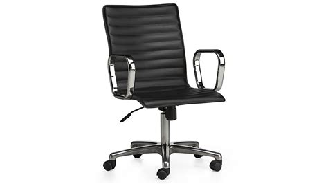 Black Leather Office Chair 7158 