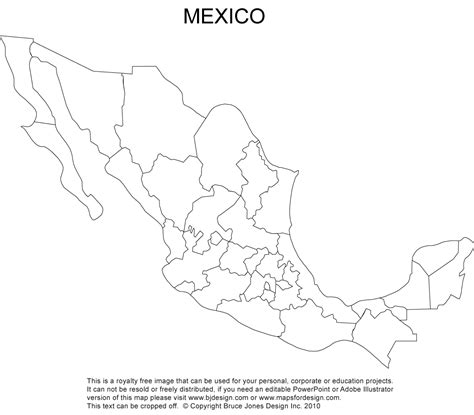 4 Best Images Of Mexico Map Outline Printable Printable Blank Mexico