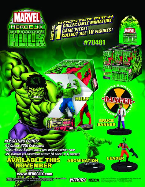 Oct112063 Marvel Heroclix Incredible Hulk Booster Brick Previews World