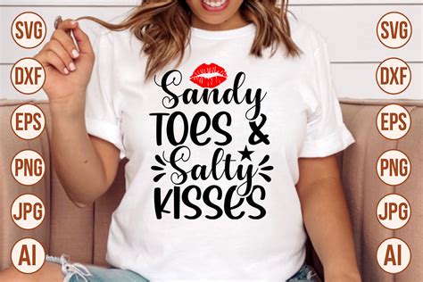 Sandy Toes And Salty Kisses Graphic By Trendy Svg Gallery · Creative Fabrica