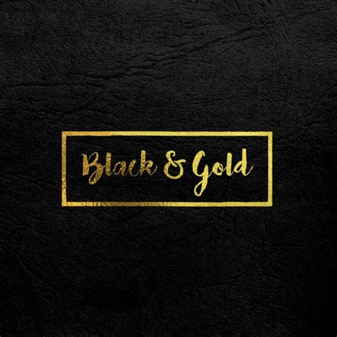 3d Black And Gold Text And Logo Mockup Webhostingvsa