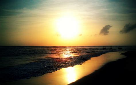 Sunset At Hikkaduwa Beach Sri Lanka Surfing Corals And Night