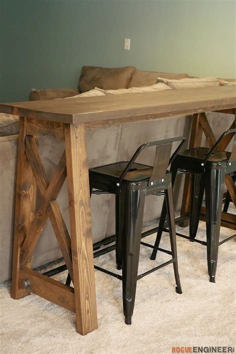 Diy Bar Top Console Table Rogue Engineer 2 Diy Bar Top Wood Bar Top