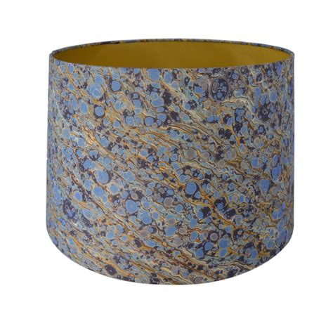 — lamp drum shade on joom with shipping all over the world. Blue #01 Marbled Paper Tapered Drum Lampshade | Paper ...