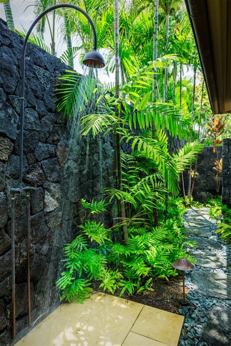 Outdoor Shower Gardens In Hawaii Hawaii Real Estate Market And Trends