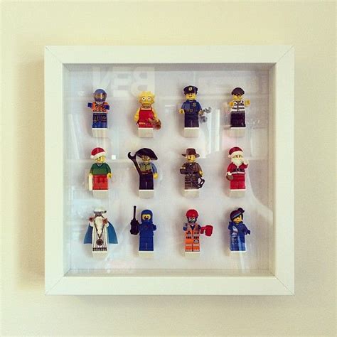 Here's a look at the ribba display. LEGO minifigure DIY display using Ikea frame and sloped blocks | Diy display, Lego, Lego minifigures