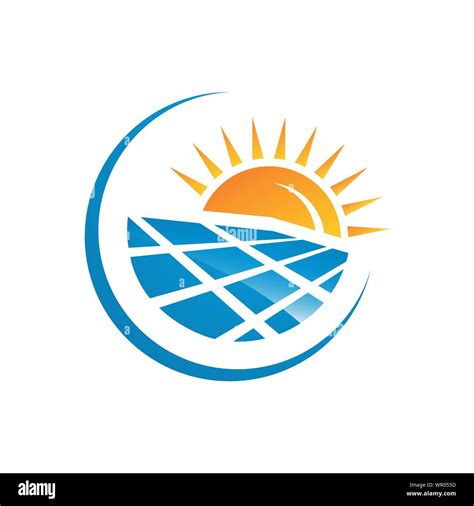Logo Energie Solaire Banque Dimages Vectorielles Alamy