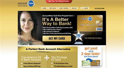 How to Apply for the Account Now Gold Visa Prepaid Credit Card