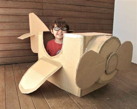 17 Ways To Turn Cardboard Boxes Into Epic Creations Vliegtuig