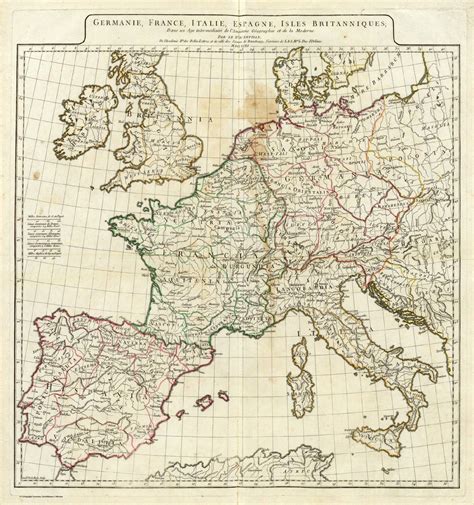 France, italie, espagne et allemagne : Germanie, France, Italie, Espagne, Isles Britanniques ...