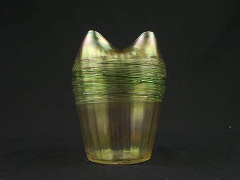 Bohemian Art Nouveau Iridescent Glass Vase By Art Of Glass Via Flickr Art Glass Vase