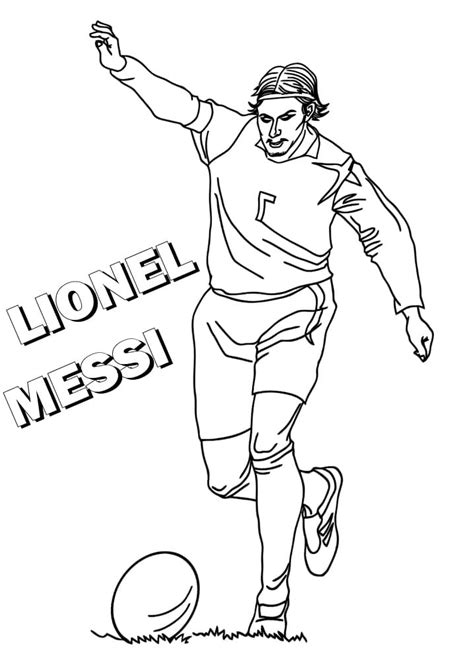 Leo Messi Coloring Coloring Pages