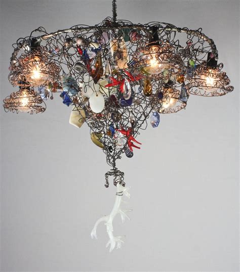 Custom Made Handmade Chandelier With Candelabra Bulbs By Works