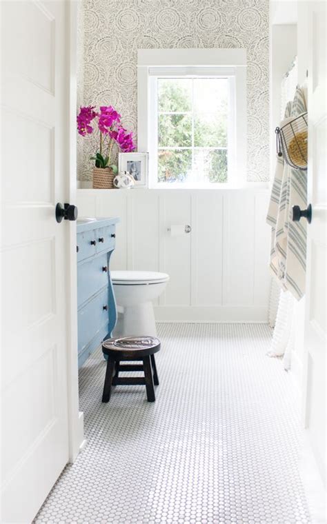 (photo courtesy of angie's list member amelia h. 25 Edgy Penny Tiles Ideas For Your Bathroom - Shelterness