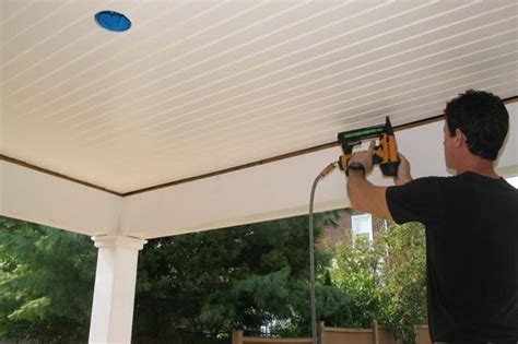 Lastly, my vinyl siding on north side grows green moss/mold. On the Porch: Installing a Beadboard Ceiling (VIDEO) | HuffPost