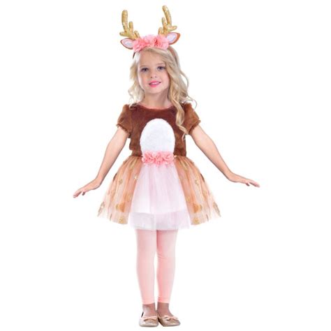 Halloween Girl Costume Toddler Sweet Deer 3t 4t Fancy Dress Costumes