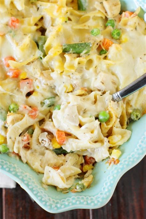 My whole family gobbled it up {no pun intended!}. Leftover Turkey Noodle Casserole | The Kitchen is My ...