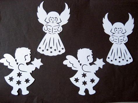 Biete hier eine tolle deko für ihr fenster an. Fensterbild filigran Tonkarton " 4 Engel " Weihnachten | eBay