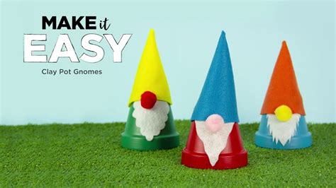 Clay Pot Gnomes Michaels Clay Pots Projects For Kids Creative