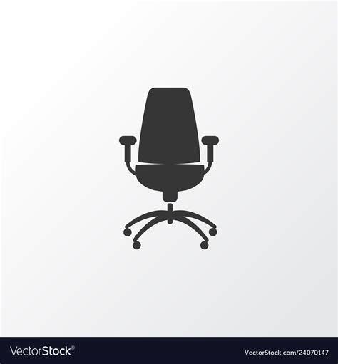 Office Chair Icon Symbol Premium Quality Isolated Vector Image