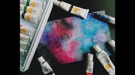 Como Pintar Una Galaxia En Menos De 20 Minutos FÁcil Acuarelas