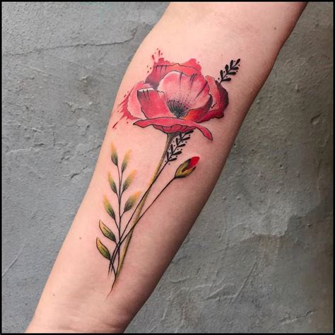 60 Beautiful Poppy Tattoo Designs And Meanings Tattooadore