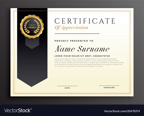 In most areas, it is a sage green. Elegant diploma award certificate template design Vector Image