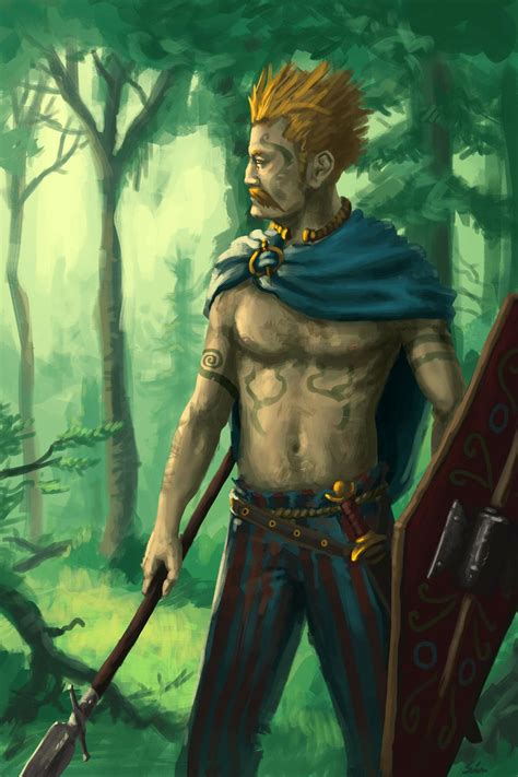Arverni Warrior By Kingofexplodia On Deviantart Roman Legion Celtic