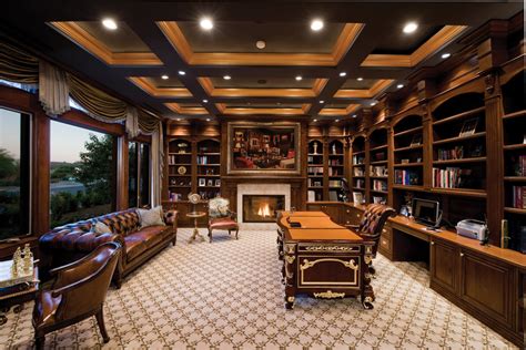 Traditional Home Office Custom Cabinets Houston Cabinet Masters