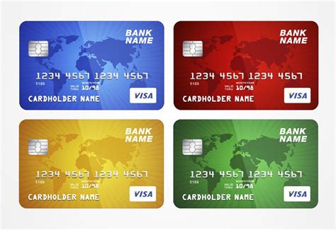 Stunning Credit Card Template Vector Download