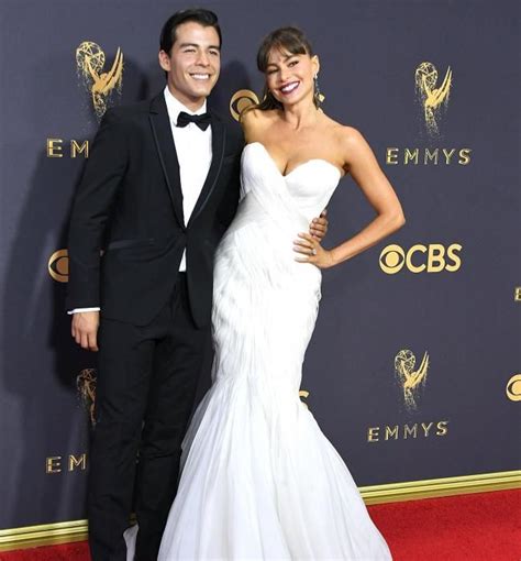 Sofia Vergara And Son Manolo Attend Emmys HELLO