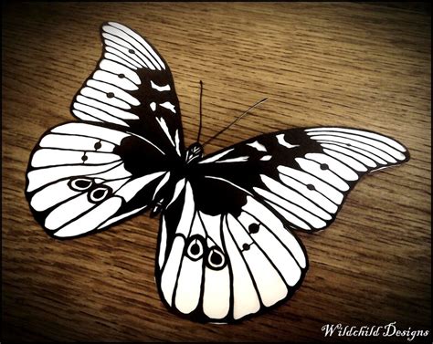 Blue Morpho Butterfly Paper Cutting Template Personal Use Etsy Uk