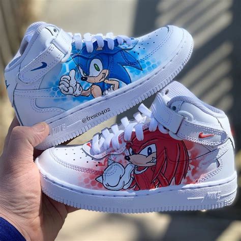 Custom Sonic Knuckles Shoes Sneakers Fashion Sonic Shoes Custom