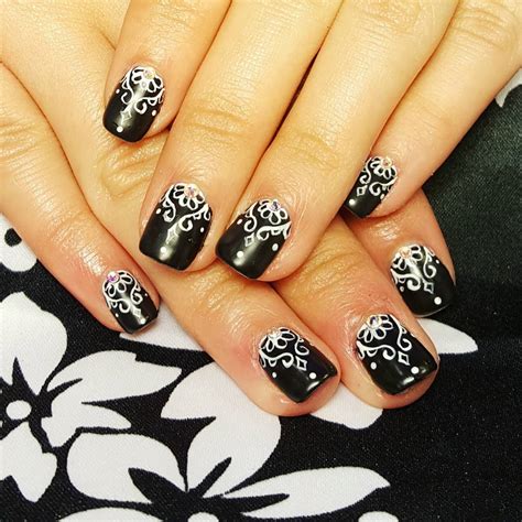 29 Black And White Acrylic Nail Art Designs Ideas Design Trends