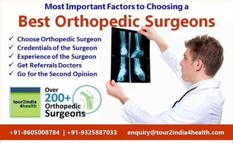 Most Important Factors To Choosing A Best Orthopedic Surgeons By