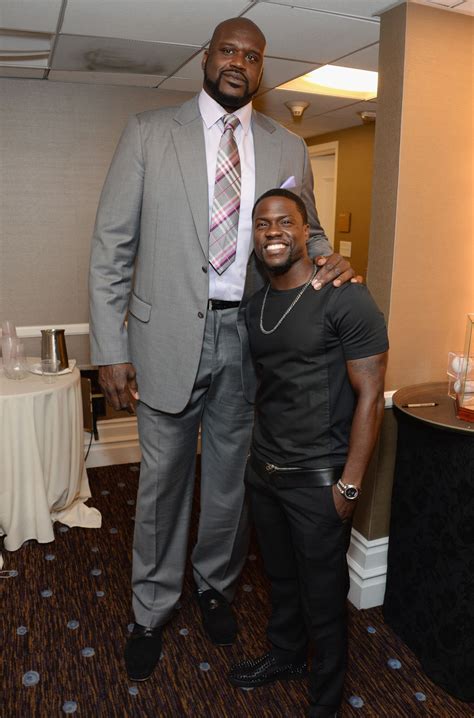 Shaquille Oneal With Kevin Hart Height Comparison For